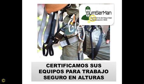 INSPECCION Y CERTIFICACION DE EQUIPOS PARA TRABAJO EN ALTURAS