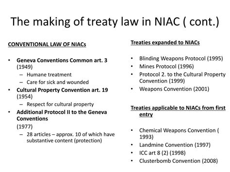 Ppt Non International Armed Conflicts Niacs And Combatant Status