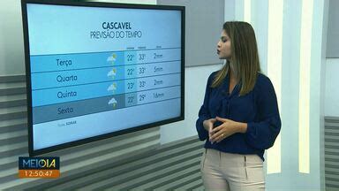 Meio Dia Paran Cascavel Veja Como Fica O Tempo Em Cascavel Durante