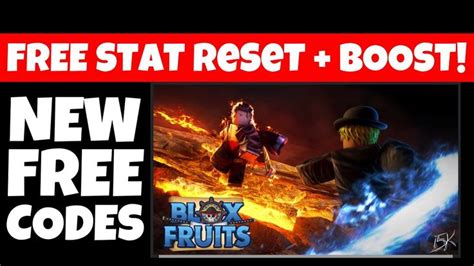 New All Free Codes Blox Fruits Gives Free Stat Reset Free Exp Boost