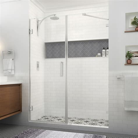 Aston Nautis Xl 61 25 62 25 In W X 80 In H Hinged Frameless Shower