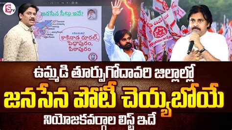 జనసేన పోటీ చేసే స్థానాలివే Pawan Kalyan Janasena Contest 9 Seats In