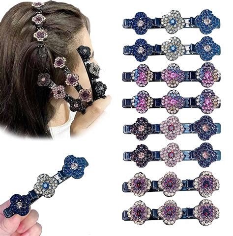 Pcs Satin Fabric Hair Bands Four Leaf Clover Chopped Hairpin Duckbill