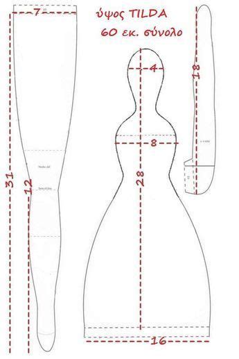 Moldes Para Hacer Mu Ecas De Trapo Tilda Df Rag Doll Pattern Doll