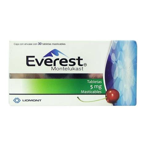 Everest 30 Tabletas Masticables De 5 Mg C U Walmart