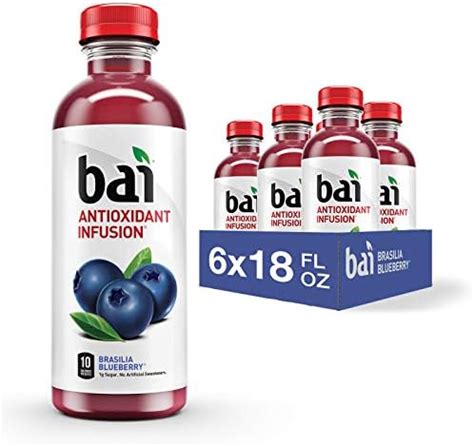 Bai Flavored Water Brasilia Blueberry Antioxidant Infused Drinks 18