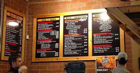 Menu at THE SMOKE PIT BBQ, Concord