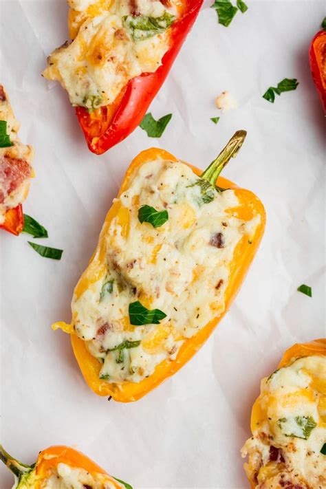 Cream Cheese Stuffed Mini Peppers Recipe Stuffed Peppers Stuffed