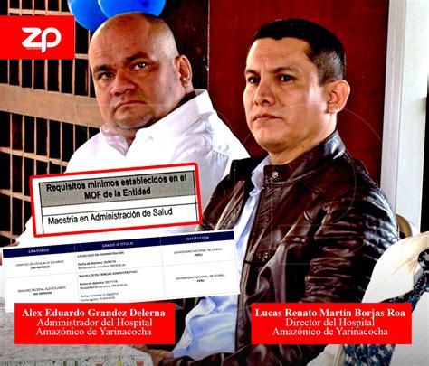 Administrador Del Hospital Amaz Nico De Yarinacocha No Cumple El Perfil