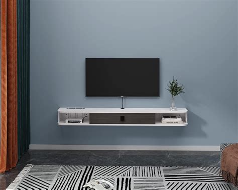 Floating Tv Consolepmnianhua Wall Mounted Media Console Tv