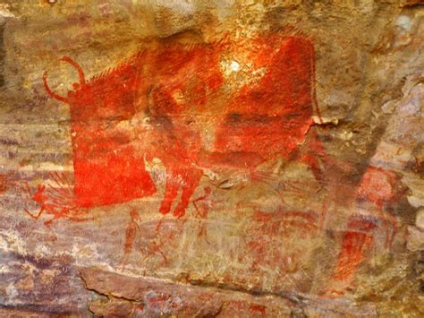 Bhimbetka Rock Shelter Bison Painting | The History Hub