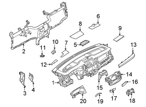 Ford E Transit Panel Instrument Crossmember Brace NK4Z6104545B