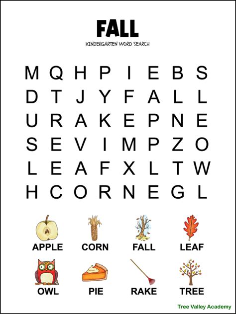 Fall Word Scramble