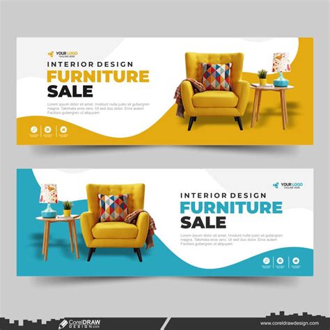 Download Furniture Sale Banner Template Cdr Design Coreldraw Design