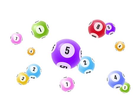 Premium Vector Flying Realistic 3D Balls With Random Numbers Lottery