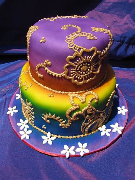 Henna Cake By The Ladygloom Via Flickr Cake Designs Cake Fantasy Cake