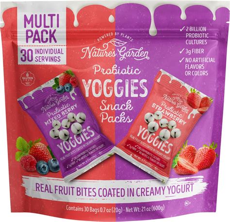 Nature S Garden Probiotic Yoggies Multi Pack Oz Strawberry Yoggies