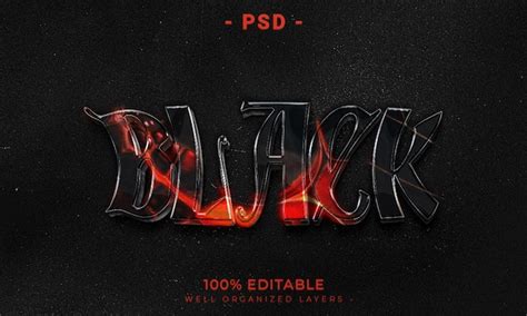 Premium Psd D Editable Text Effect Style With Background