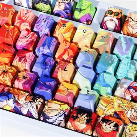 Dragon Ball Keycaps Cherry Profile Anime Pbt Dye Sub B N Ph M C H C Keycap