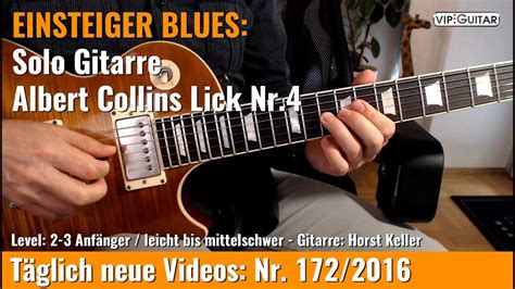 Einsteiger Blues Albert Collins Lick Nr Youtube