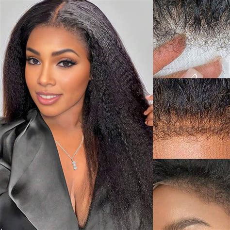 4c Kinky Edges Wigs Human Hair Wig With Curly Edges Hermosa Hair