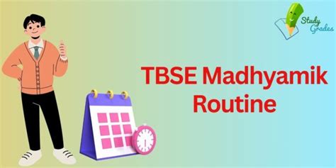 TBSE Madhyamik Routine 2025 Tripura Class 10 Time Table