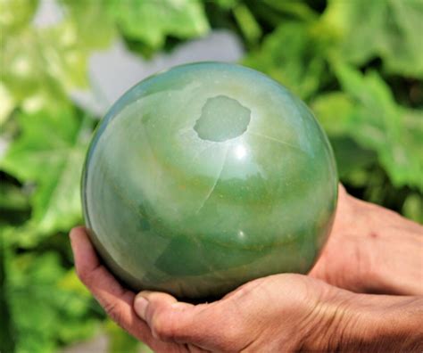 Large Mm Green Aventurin Crystal Quartz Healing Energy Stone Sphere