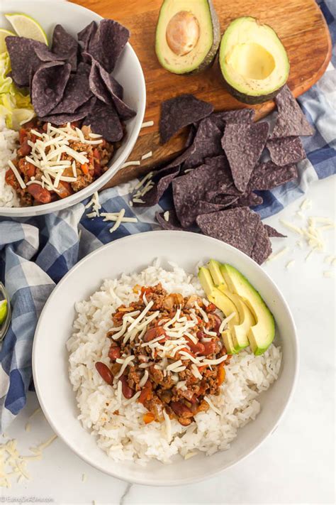 Taco Bowl Recipe Easy And Budget Friendly Taco Rice Bowl