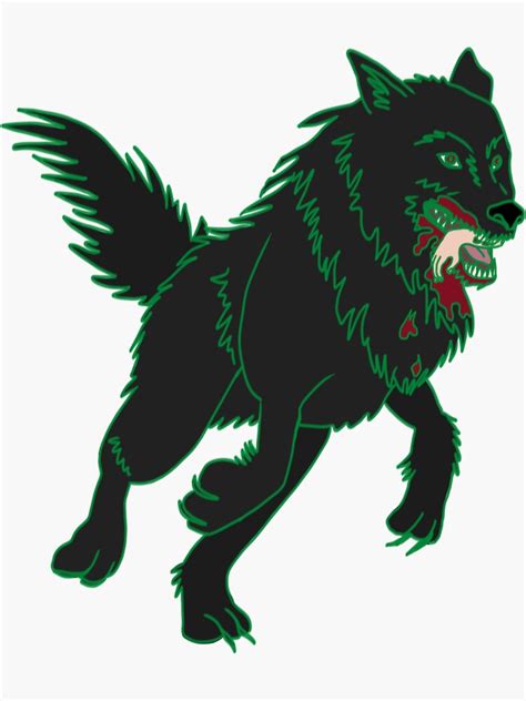 Fenrir Sticker For Sale By Doodlephee Redbubble