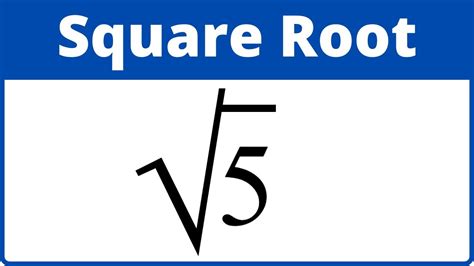 Square Root Of 5 Simplified Radical Form Unlocking The Secrets Of