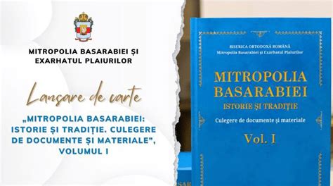 Mitropolia Basarabiei a lansat o carte despre istorie și tradiții