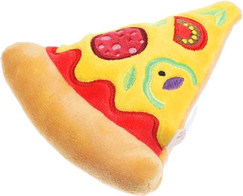 Pet Supplies Bow Wow Pet Pizza Dog Toy Squeaky Plush One Piece Pet