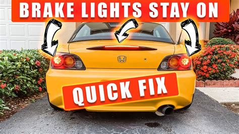 Brake Lights Stay On How To Fix It Easily Must Watch Youtube