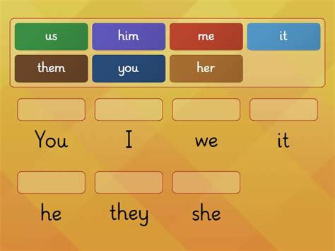 Object Pronouns Matching Une Las Parejas