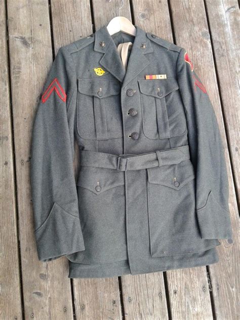 Ww2 Usmc Class A Dress Green Uniform 3rd Marines 1863717620