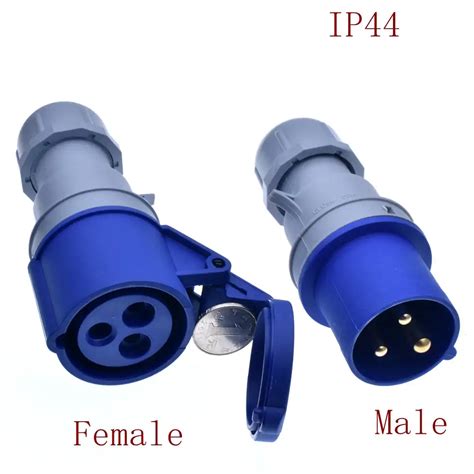 Blue Range V Pin Industrial Site Plug Sockets Ip P E