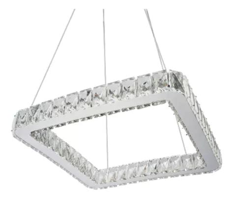 Lustre Cristal K Arco Quadrado Led Integrado Bivolt X Frete Gr Tis