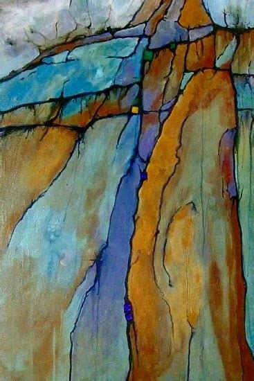 CAROL NELSON FINE ART BLOG Geologic Abstract Mixed Media Painting Ice