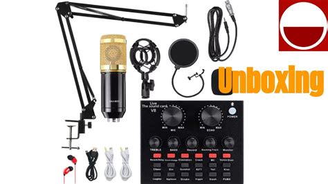 Alpowl Bm Mic Kit With Live Sound Card Unboxing Youtube