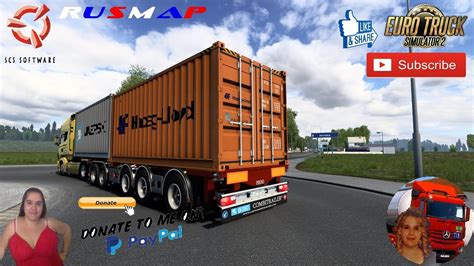 Euro Truck Simulator D Tec Combi Trailer Container V By