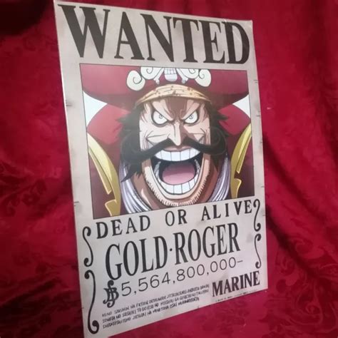 ONE PIECE WANTED BOUNTY POSTER GOLD ROGER Anime Manga A3 EUR 11 49