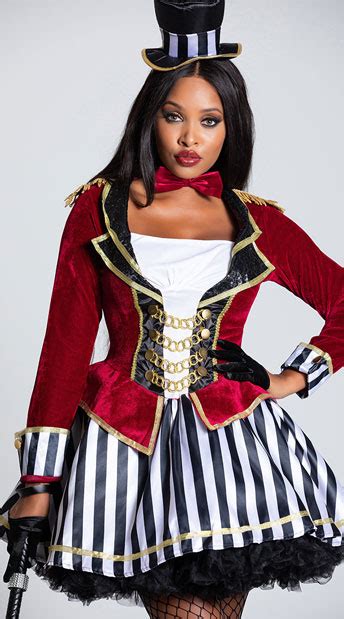 Night Ringmaster Costume Sexy Ringleader Costume