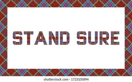 Phrase Motto Scottish Clan Anderson Executed Stock Vector (Royalty Free ...