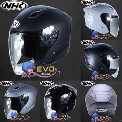 Jual HELM NHK R1 ELITE SINGLE VISOR NHK R1 ELITE HALFFACE ORIGINAL