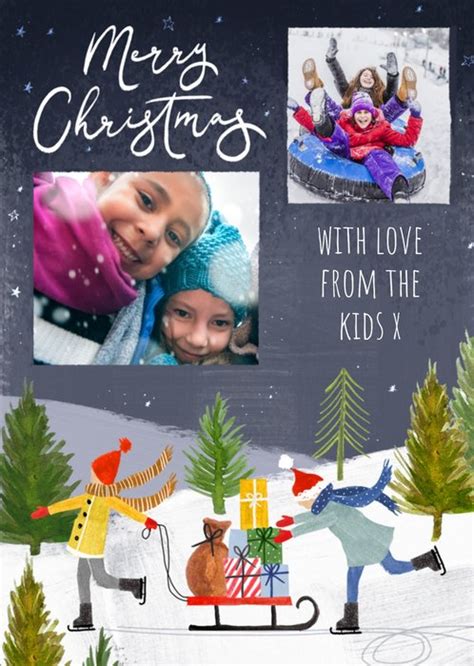 Festive Photo Upload Christmas Card | Moonpig