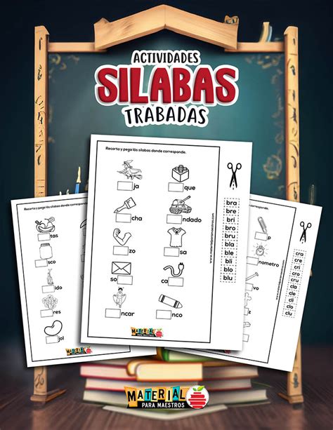 Recortable De Sílabas Trabadas Material Para Maestros