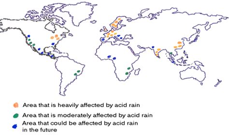 Countries most Affected by Acid Rain