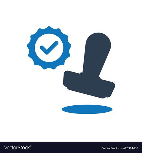 Approved Stamp Icon Royalty Free Vector Image Vectorstock