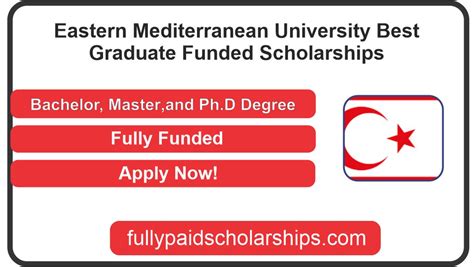 Eastern Mediterranean University Best Graduate Funded Scholarships ...