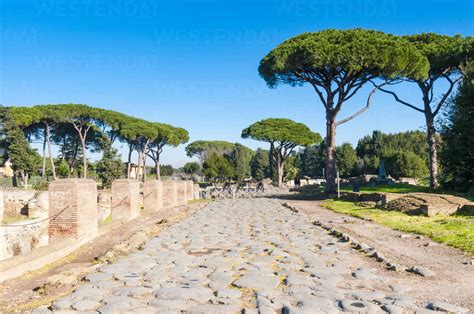 Roman Decumanus Ostia Antica Archaeological Site Ostia Rome Province